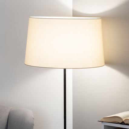 Brilagi - LED vloerlamp CERIA 1xE27/40W/230V Ø 45 cm beige/zwart
