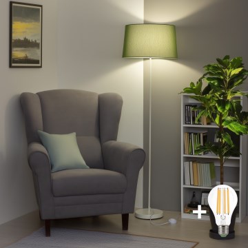 Brilagi - LED vloerlamp CERIA 1xE27/40W/230V Ø 45 cm groen/wit