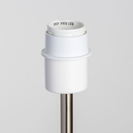 Brilagi - LED vloerlamp CERIA 1xE27/40W/230V Ø 45 cm zwart/mat chroom