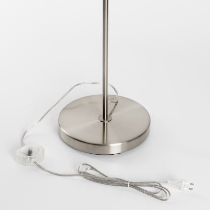 Brilagi - LED vloerlamp CERIA 1xE27/40W/230V Ø 45 cm zwart/mat chroom