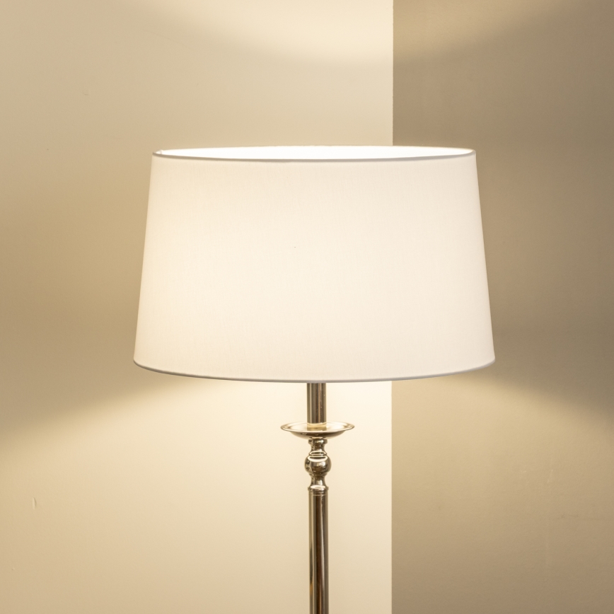 Brilagi - LED vloerlamp CERIA 1xE27/60W/230V Ø 45 cm glanzend chroom/wit