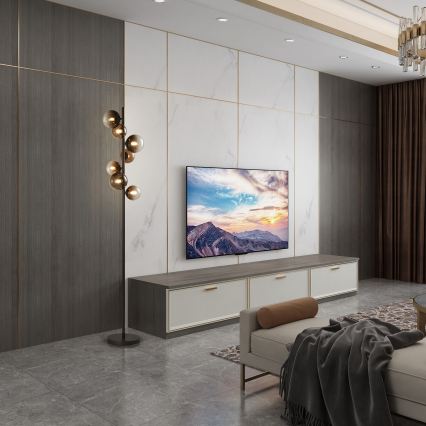 Brilagi - LED vloerlamp MILLA 7xG9/3W/230V bruin/rookbruin