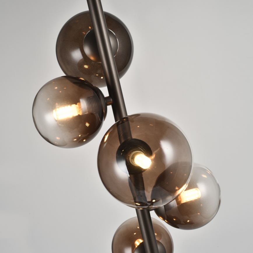 Brilagi - LED vloerlamp MILLA 7xG9/3W/230V bruin/rookbruin