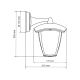 Brilagi - LED Wand Lamp voor Buiten LUNA 1xE27/60W/230V IP44