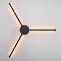 Brilagi - LED wand verlichting LUGO TRE LED/14W/230V zwart