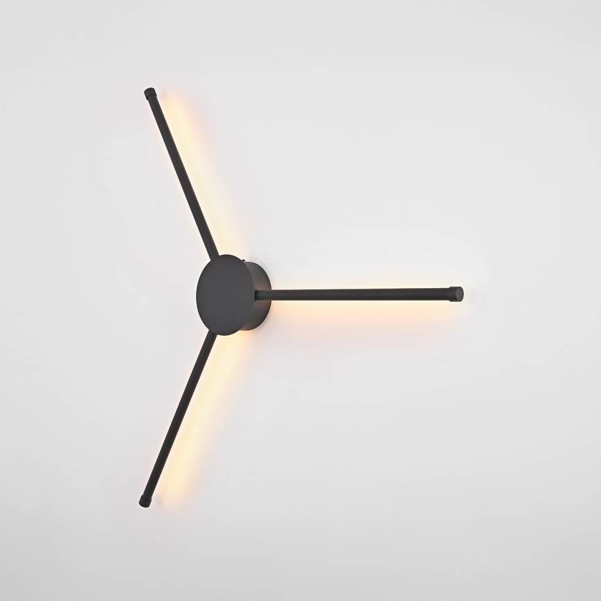 Brilagi - LED wand verlichting LUGO TRE LED/14W/230V zwart
