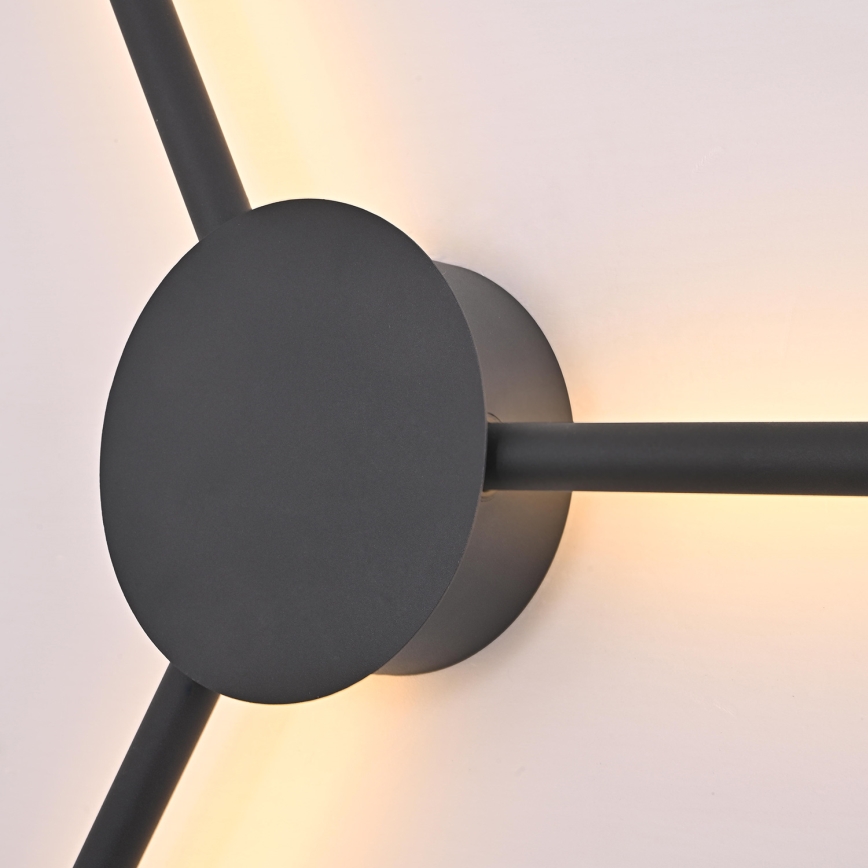 Brilagi - LED wand verlichting LUGO TRE LED/14W/230V zwart