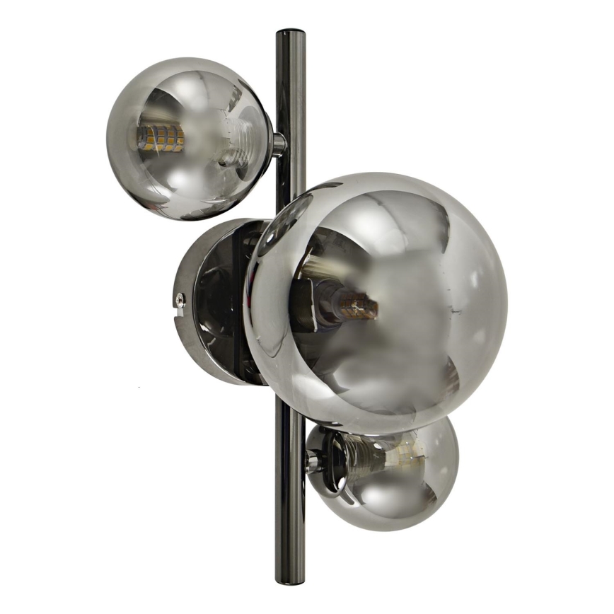 Brilagi - LED wand verlichting MILLA 3xG9/3W/230V glanzend chroom/gerookt