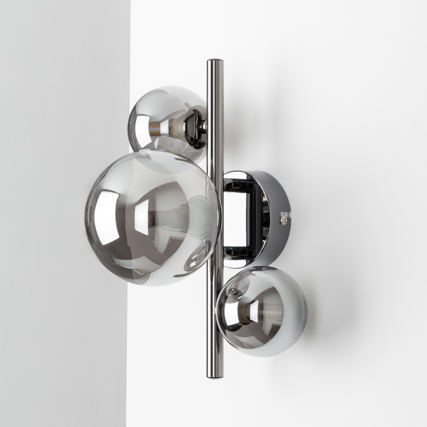 Brilagi - LED wand verlichting MILLA 3xG9/3W/230V glanzend chroom/gerookt