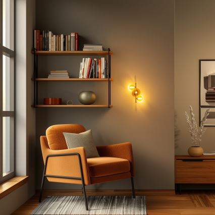 Brilagi - LED wand verlichting MILLA 3xG9/3W/230V goud