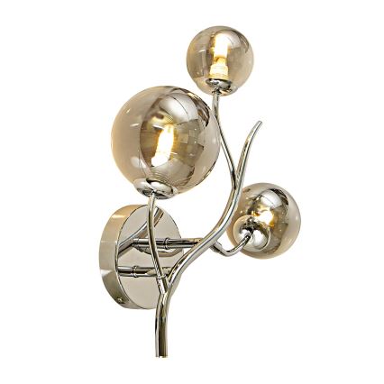 Brilagi - LED wand verlichting MISTEL 3xG9/3W/230V glanzend chroom/gerookt