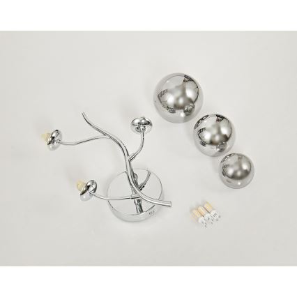 Brilagi - LED wand verlichting MISTEL 3xG9/3W/230V glanzend chroom/gerookt