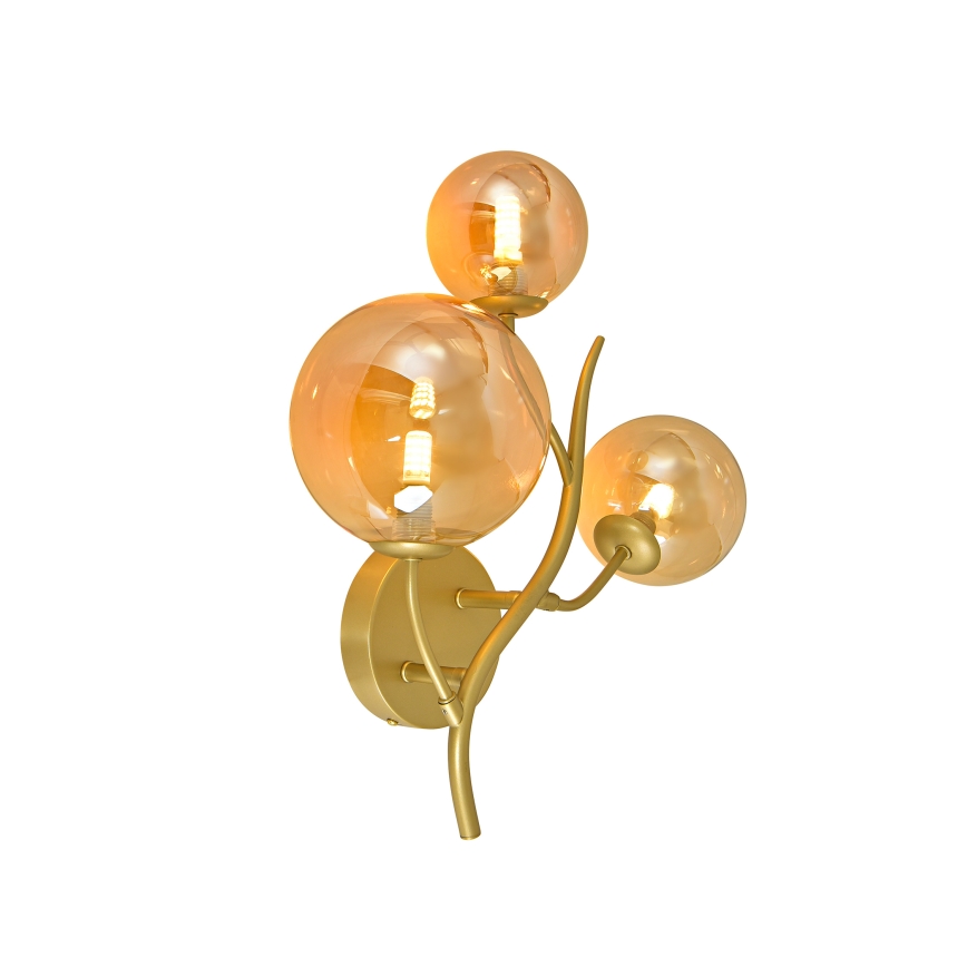 Brilagi - LED wand verlichting MISTEL 3xG9/3W/230V goud