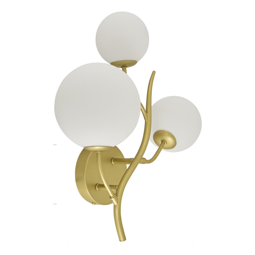Brilagi - LED wand verlichting MISTEL 3xG9/3W/230V goud/wit