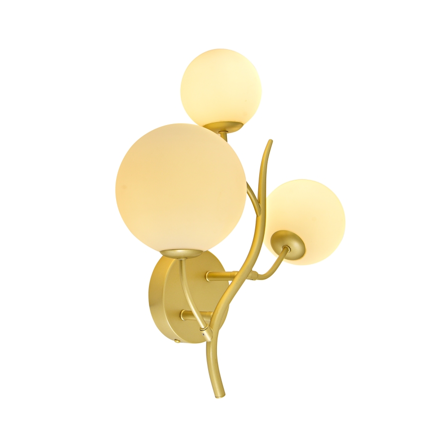 Brilagi - LED wand verlichting MISTEL 3xG9/3W/230V goud/wit