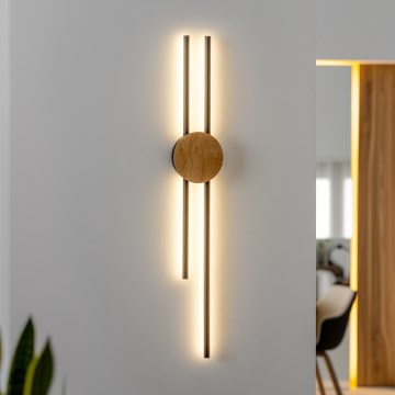 Brilagi - LED wand verlichting WOODY COLLINE LED/15W/230V 80 cm eiken