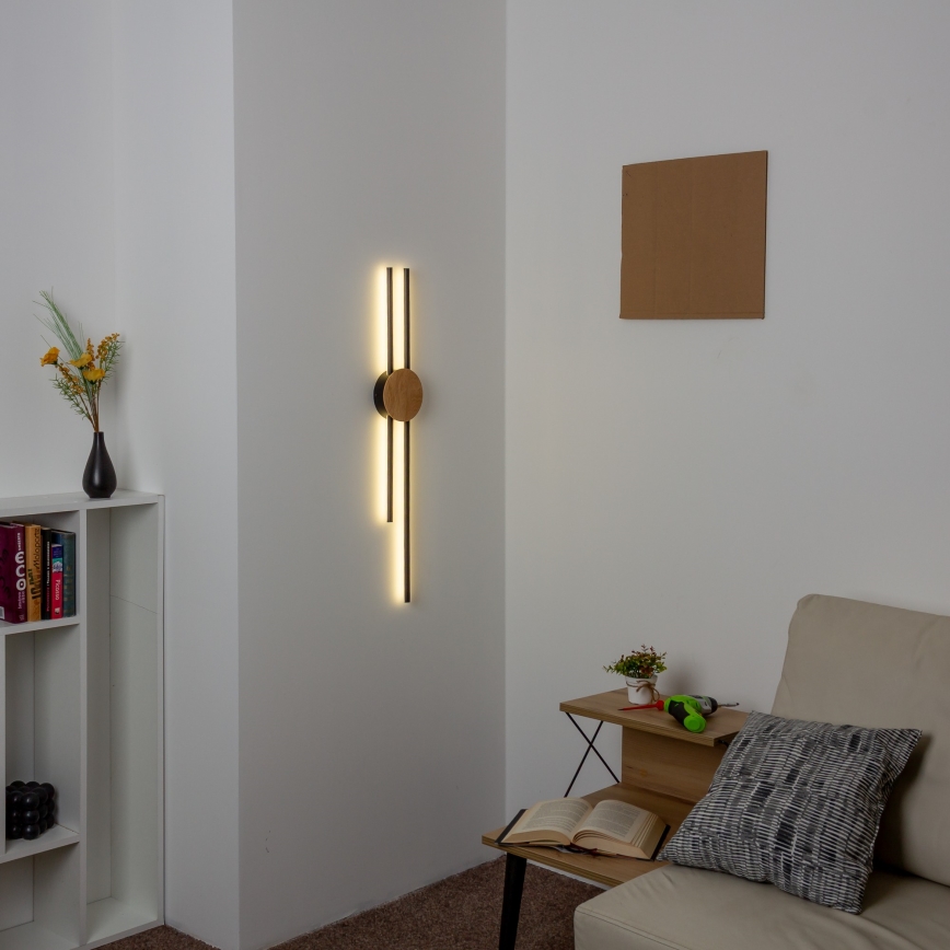 Brilagi - LED wand verlichting WOODY COLLINE LED/15W/230V 80 cm eiken