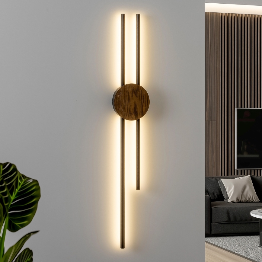 Brilagi - LED wand verlichting WOODY COLLINE LED/15W/230V 80 cm eiken
