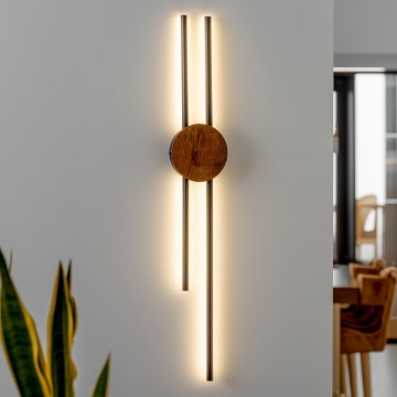 Brilagi - LED wand verlichting WOODY COLLINE LED/15W/230V 80 cm eiken kers
