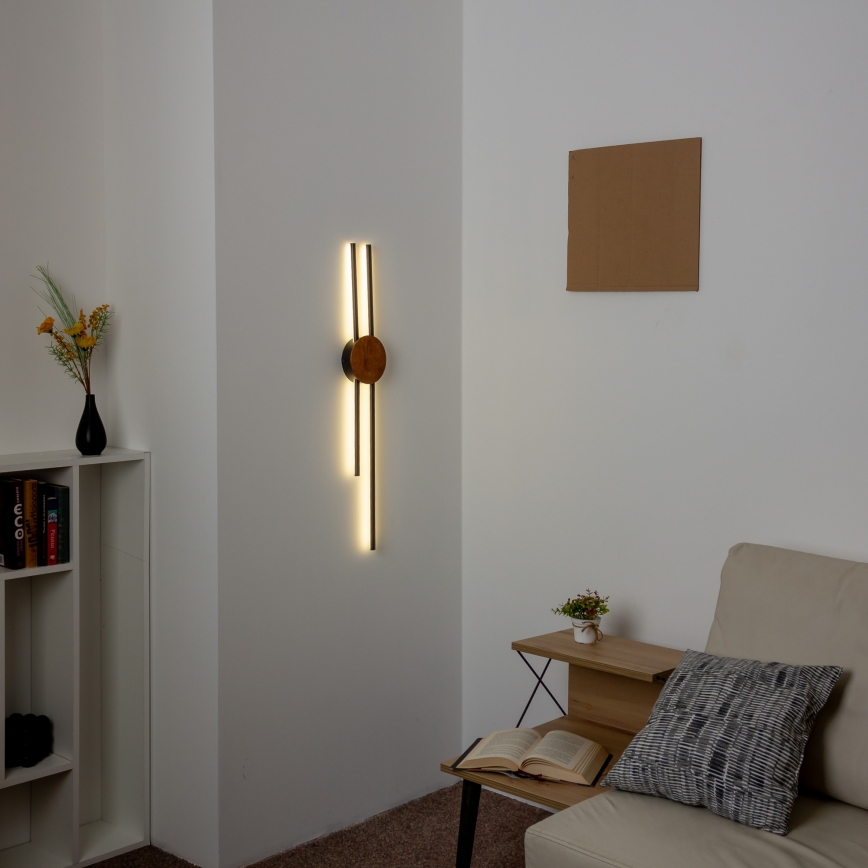 Brilagi - LED wand verlichting WOODY COLLINE LED/15W/230V 80 cm eiken kers
