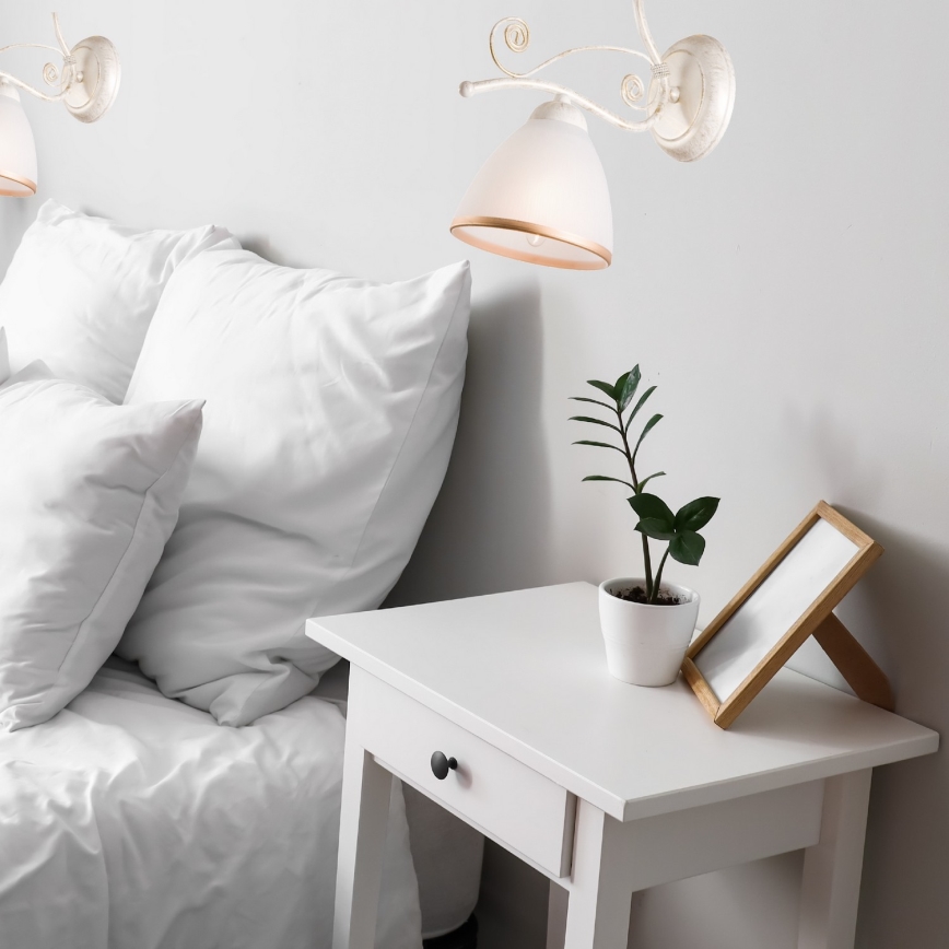 Brilagi - LED-wandlamp ANTICO 1xE27/60W/230V witte patina