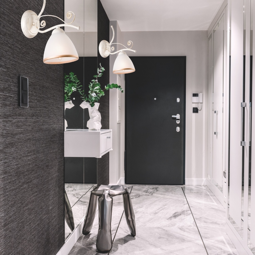 Brilagi - LED-wandlamp ANTICO 1xE27/60W/230V witte patina