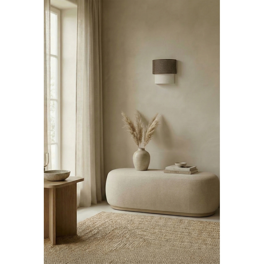 Brilagi - LED-wandlamp BOHO ECO 1xE27/10W/230V bruin/crème