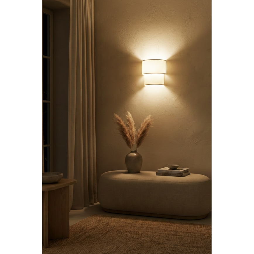 Brilagi - LED-wandlamp BOHO ECO 1xE27/10W/230V crème