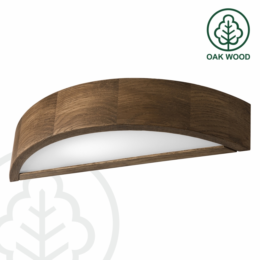 Brilagi - LED-wandlamp CARVALHO 1xE27/15W/230V eiken/walnoot