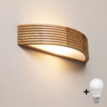 Brilagi - LED-wandlamp CARVALHO MODERN 3xE27/60W/230V eik