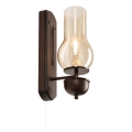 Brilagi - LED Wandlamp COTTAGE 1xE14/40W/230V beuken/bruin