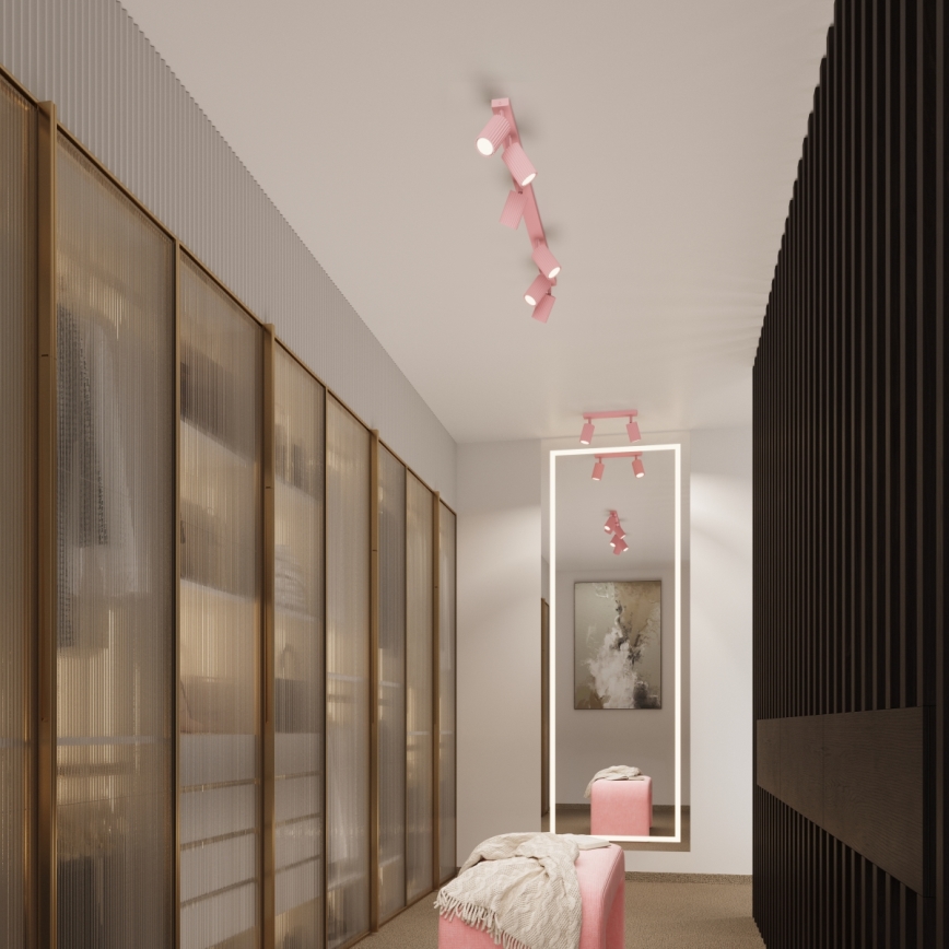 Brilagi - LED-wandlamp CRESTO 1x GU10/10W/230V 10 cm roze