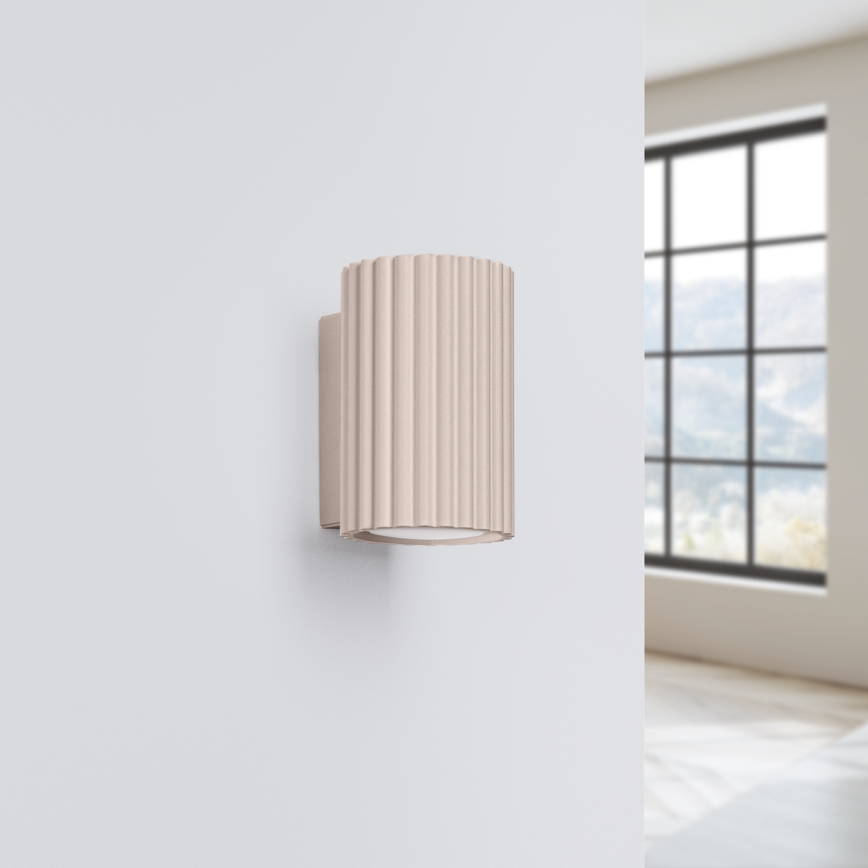 Brilagi - LED-wandlamp CRESTO 1xGU10/10W/230V 10 cm taupe