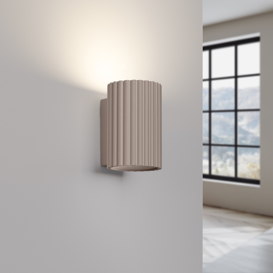 Brilagi - LED-wandlamp CRESTO 1xGU10/10W/230V 10 cm taupe