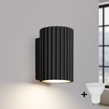 Brilagi - LED-wandlamp CRESTO 1xGU10/10W/230V 10 cm zwart