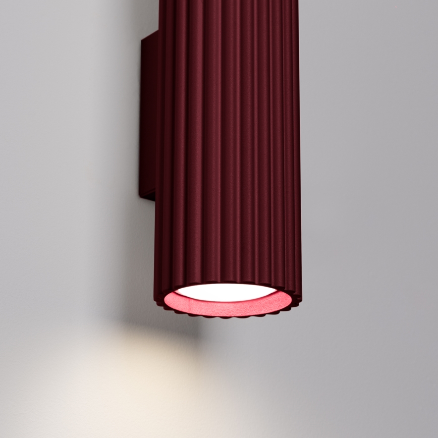 Brilagi - LED wandlamp CRESTO 2x GU10/10W/230V 30 cm bordeaux