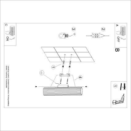 Brilagi - LED-wandlamp CRESTO 2xGU10/10W/230V 30 cm crème