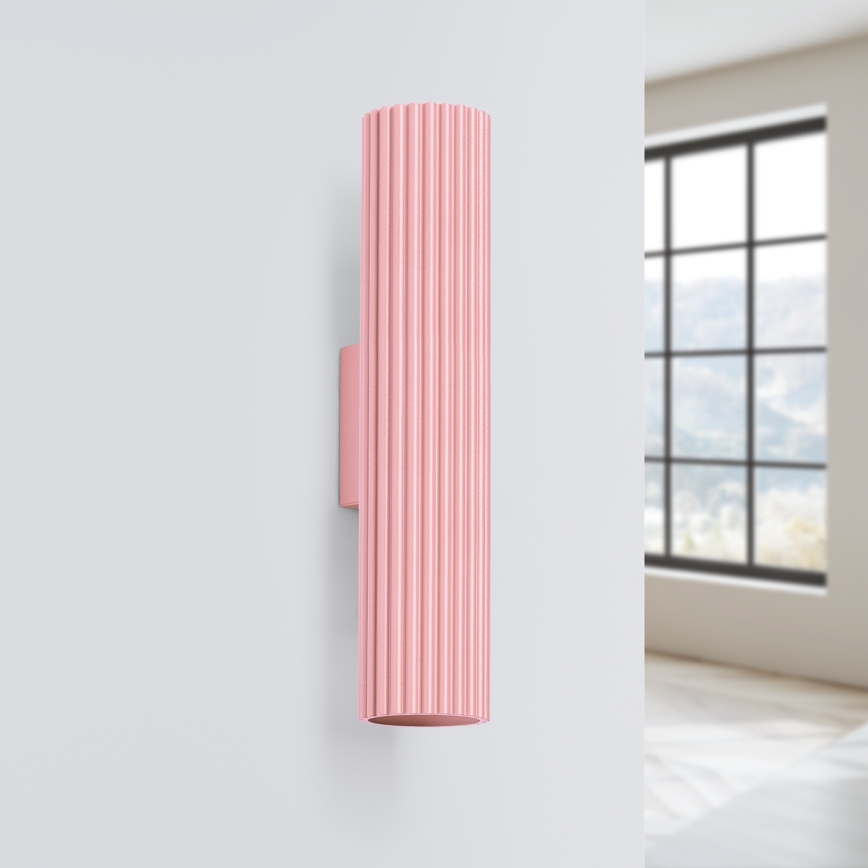 Brilagi - LED-wandlamp CRESTO 2xGU10/10W/230V 30 cm roze