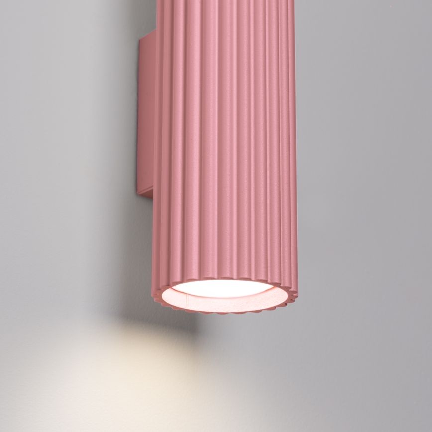 Brilagi - LED-wandlamp CRESTO 2xGU10/10W/230V 30 cm roze