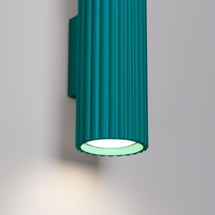Brilagi - LED-wandlamp CRESTO 2xGU10/10W/230V 30 cm turkoois