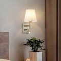 Brilagi - LED Wandlamp DEYA 1xE14/40W/230V + LED/3W wit/mat chroom