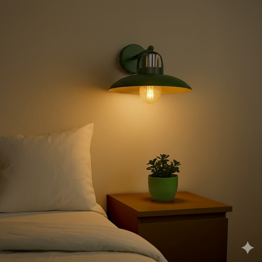 Brilagi - LED Wandlamp FLAMENGO 1xE27/60W/230V groen