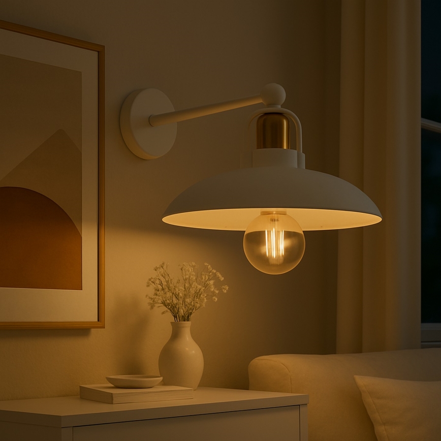 Brilagi - LED Wandlamp FLAMENGO 1xE27/60W/230V wit