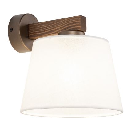 BRILAGI - LED wandlamp LATTE 1xE27/15W/230V grenen/wit
