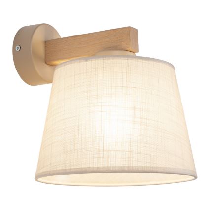 BRILAGI - LED Wandlamp LATTE SABIA 1xE27/15W/230V grenen/beige