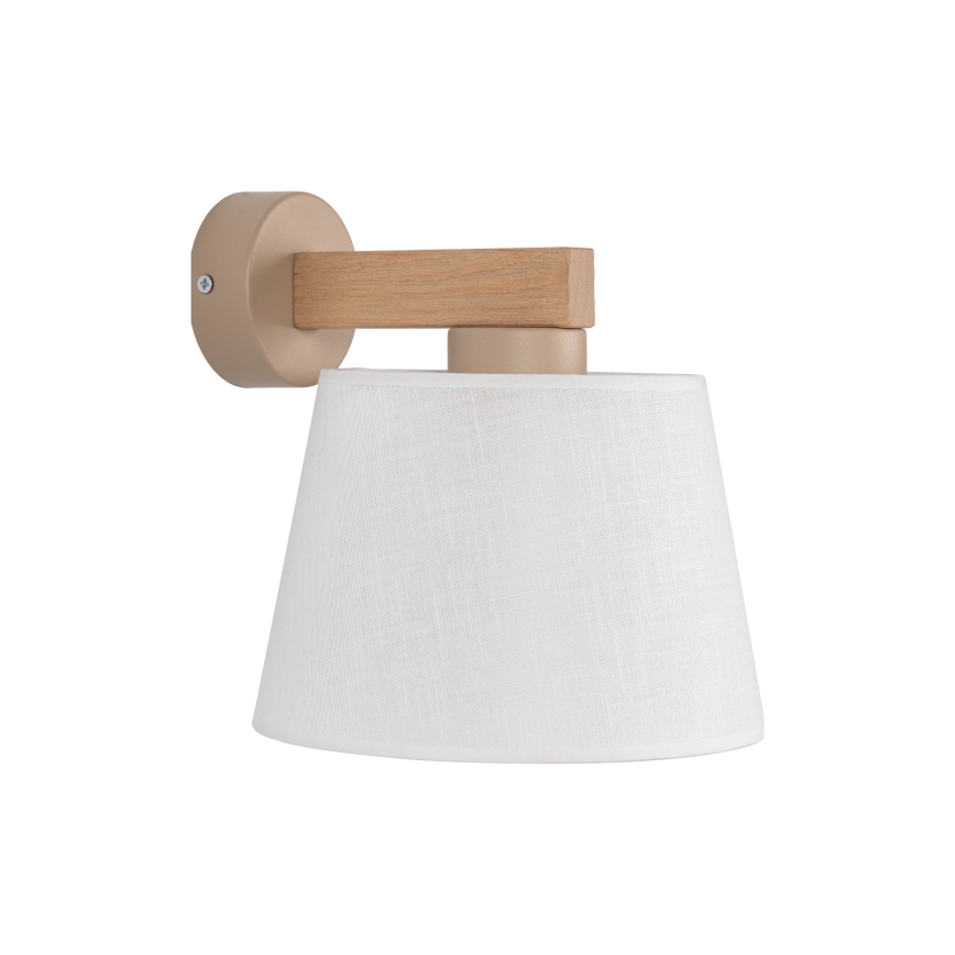 BRILAGI - LED-wandlamp LATTE SABIA 1xE27/15W/230V grenen/wit