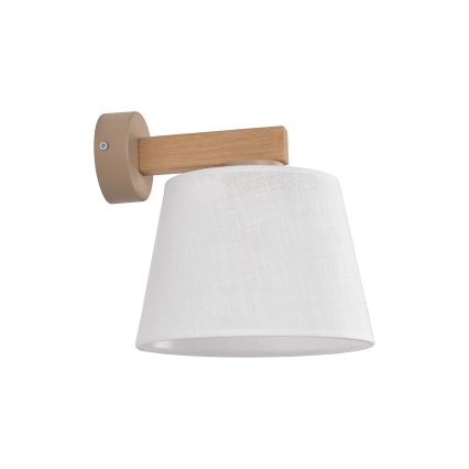 BRILAGI - LED-wandlamp LATTE SABIA 1xE27/15W/230V grenen/wit