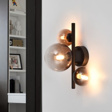 Brilagi - LED-wandlamp MILLA 3xG9/3W/230V bruin/rookbruin