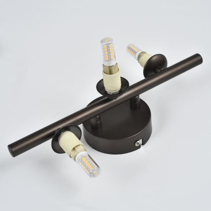 Brilagi - LED-wandlamp MILLA 3xG9/3W/230V bruin/rookbruin