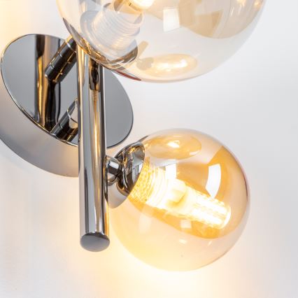 Brilagi - LED-wandlamp MILLA 3xG9/3W/230V zwart chroom/goud